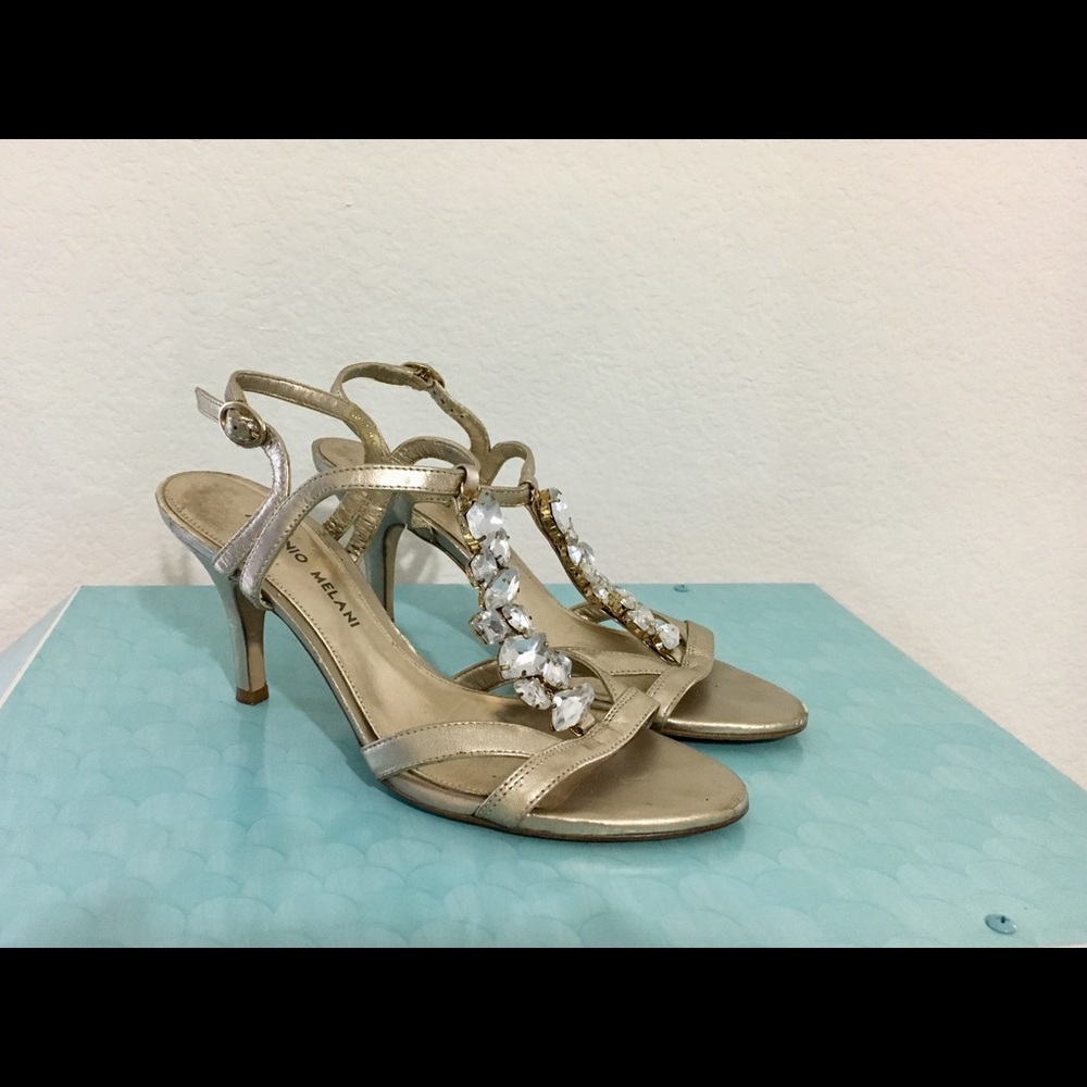 Antonio Melani  gold heels
